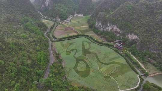 贵州安顺龙宫景区万峰林自然风光航拍