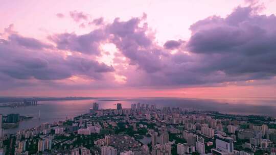 海南海口城市风光