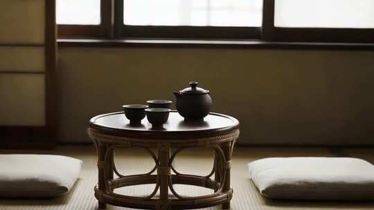 室内茶几茶具静物场景