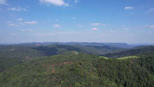 祖国大好河山青山绿水河流航拍