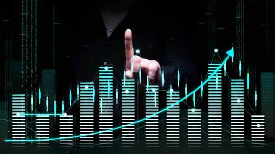 手指点击数据图表画面