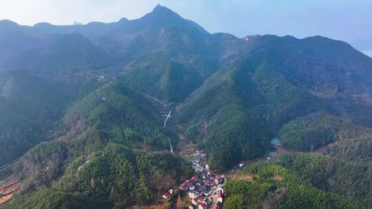 金华浦江仙华山风景区后山风光航拍