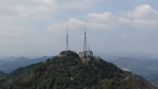 航拍自然风光城市高楼建筑桥梁交通河流