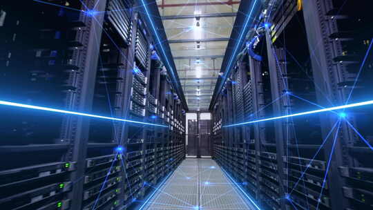 大数据 信息化 数字机房 互联网服务器视频素材模板下载