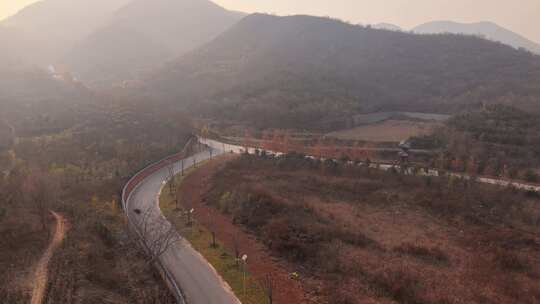 河北 石家庄 井陉县 道路 交通 秋天