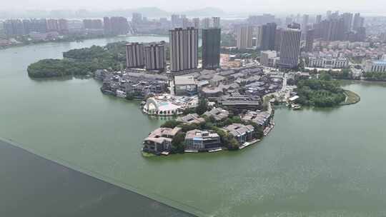 合集湖北黄冈黄州东坡外滩航拍