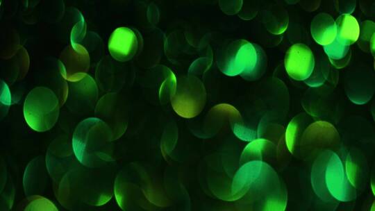 绿色光斑旋转移动闪烁