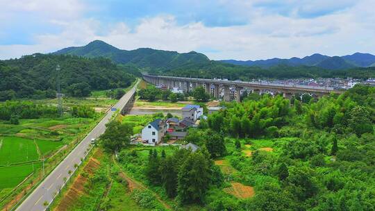 航拍乡村公路