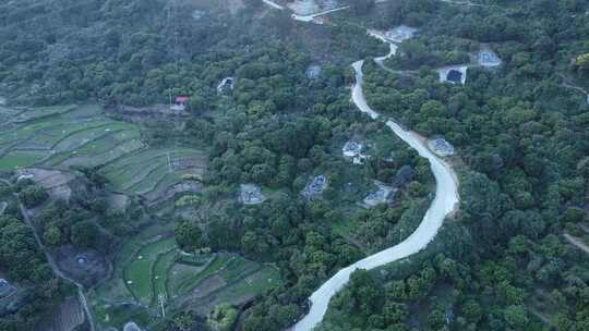 福建莆田仙游宝坑村航拍