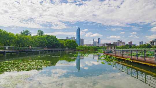 武汉城市地标天际线风光