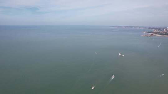 蓝色海洋大海沙滩夏日风景航