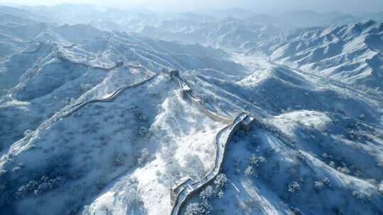 古长城万里长城航拍云海长城日出长城云雾