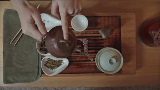 沏茶 茶文化 品茶传统文化