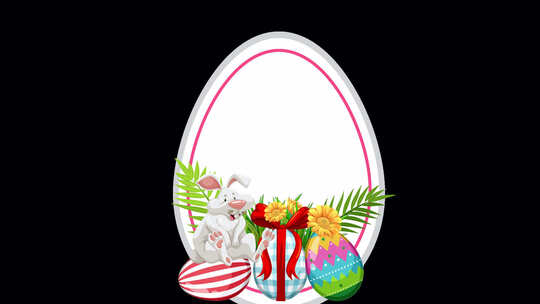 复活节兔子彩蛋动画1080p视频素材模板下载