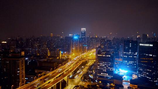 卢浦大桥繁华夜景