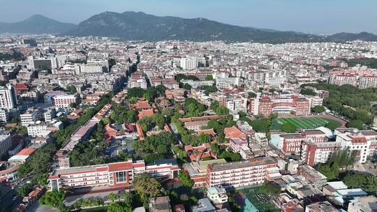 泉州承天寺航拍市区老城区鲤城区建筑风光视频素材模板下载