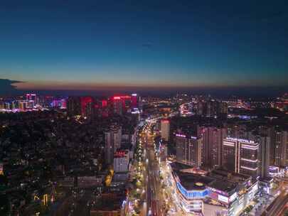 四川泸州夜景延时