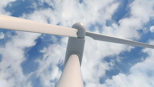 产生清洁可再生能源的风力涡轮机视频素材模板下载