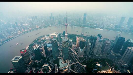 上海东方明珠金融都市圈外滩延时旅游风景 (3)