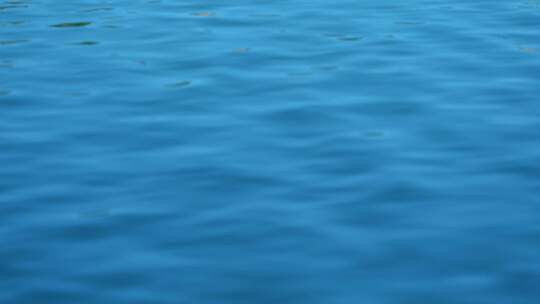 蓝色水波纹水面特写 拍摄时间