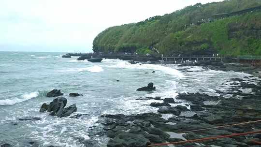 广西北海涠洲岛鳄鱼山火山口旅游旅行风景