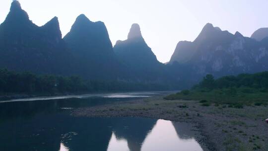 广西桂林阳朔桂林山水航拍