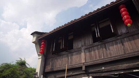 杭州小河直街历史文化街区景观视频素材模板下载