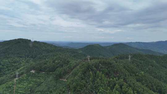 湖南怀化中坡山国家森林公园航拍