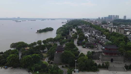 航拍湖南岳阳城市旅游景点宣传片