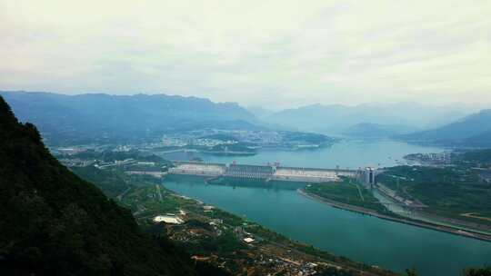 宜昌三峡人家三峡大坝航拍