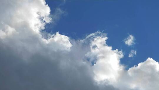 蓝天上的云层景观视频素材模板下载