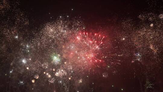 烟花 除夕 春节 新年 花火 4K