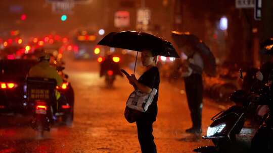 城市夜景雨夜人文合集