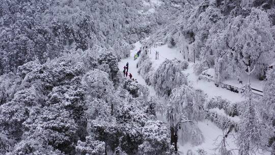 南岳衡山雪景