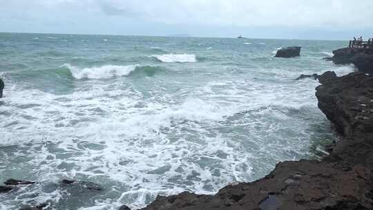 广西北海涠洲岛大海南岸鳄鱼山旅游旅行