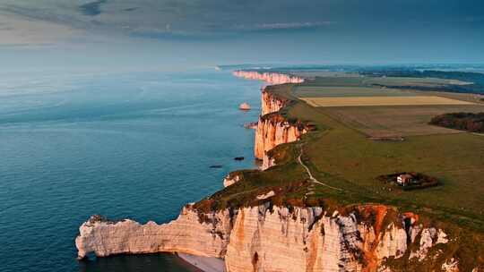 Etretat，诺曼底，海岸，海