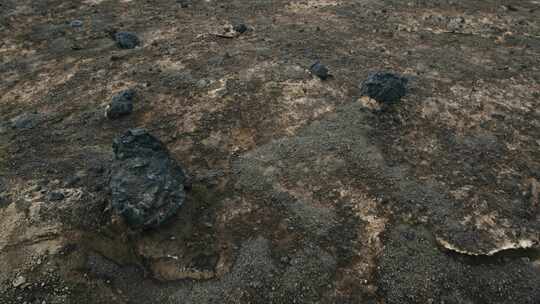 火山，石头，火山口，荒凉