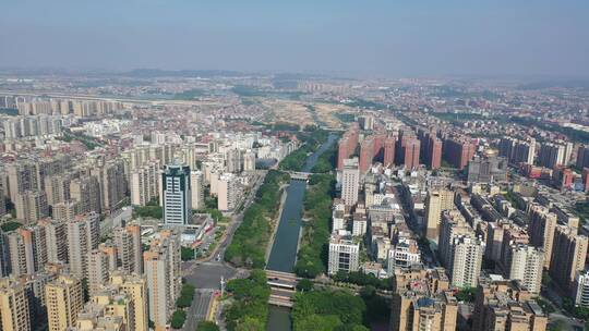 泉州惠安县城区小区城市航拍