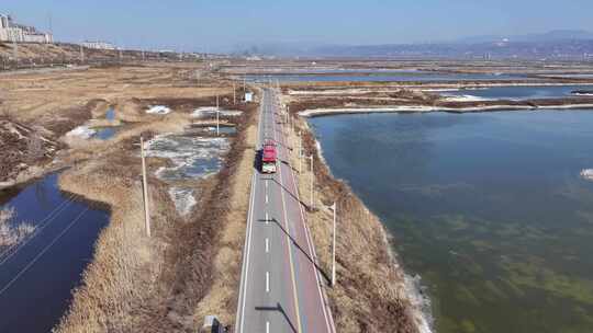 山西运城盐湖小火车