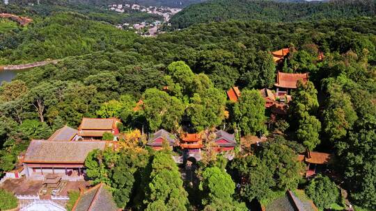 云南昆明金殿风景区 寺庙 深山古寺