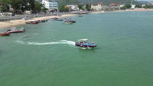 深圳大鹏半岛较场尾沙滩海景视频素材模板下载