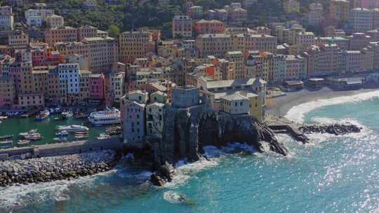 意大利，海洋， Camogli，海