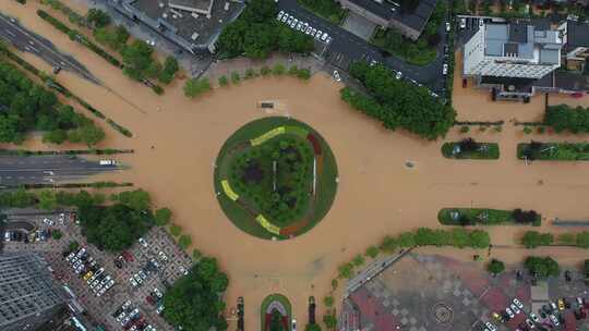 2024年6月下旬黄山市暴雨后洪水来袭