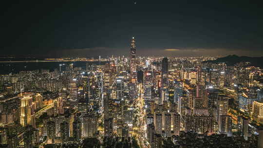 深圳福田区夜景延时