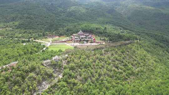 丽江福国寺航拍