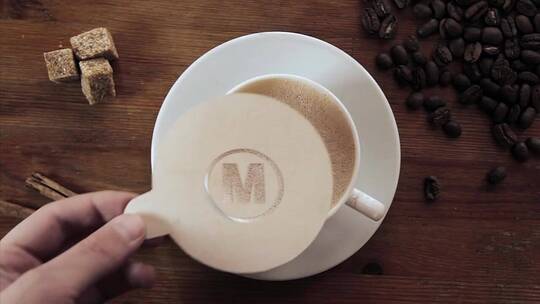 创意咖啡logo片头展示AE模板