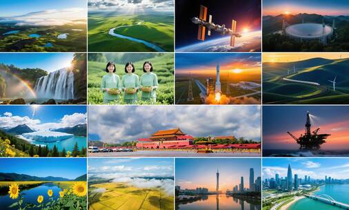 《我们的祖国歌甜花香》歌曲背景高清在线视频素材下载