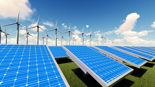 4K 新能源发电-太阳能光伏-绿色新能源