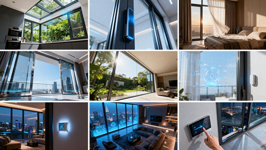 智能门窗 智能家居科技生活展示