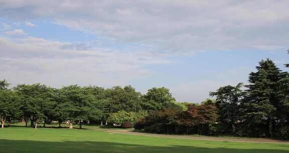 夏天苏州石湖公园景观